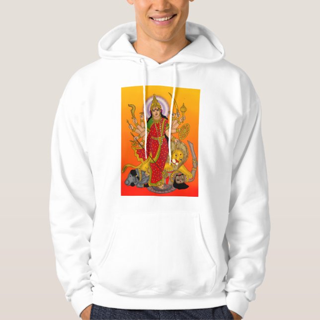 Gudinnan Durga-hoodie Hoodie (Framsida)