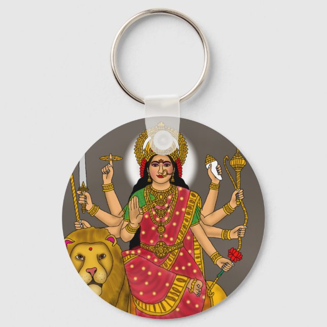 Gudinnan Durga Nyckelring (Framsida)