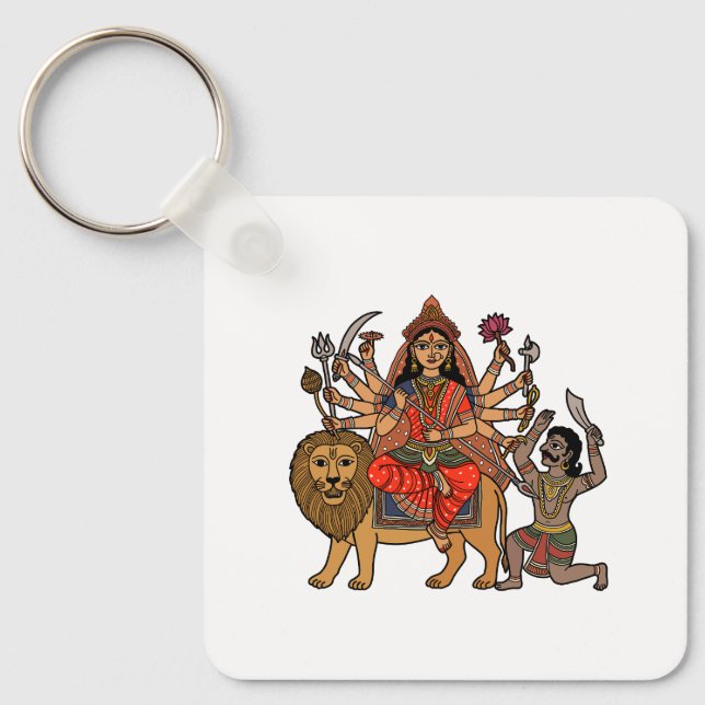 Gudinnan Durga Nyckelring (Framsida)