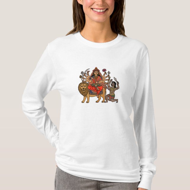 Gudinnan Durga  T Shirt (Framsida)
