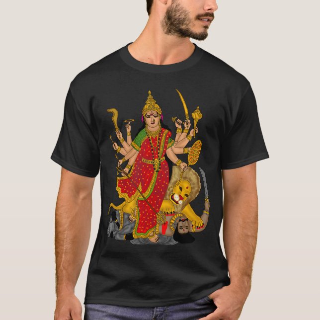Gudinnan Durga T-Shirt (Framsida)