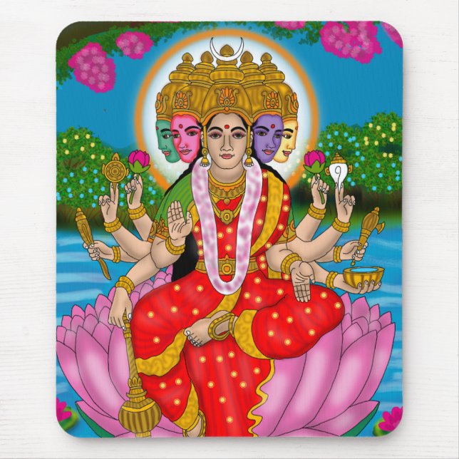 Gudinnan Gayatri Musmattor (Framsidan)