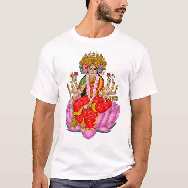 Gudinnan Gayatri T-Shirt (Framsida)