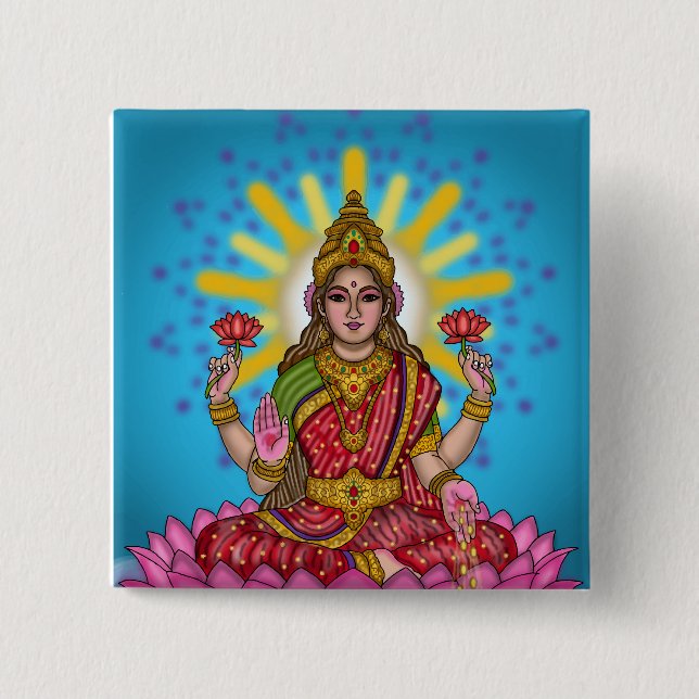 Gudinnan Lakshmi-knapp Knapp (Framsida)