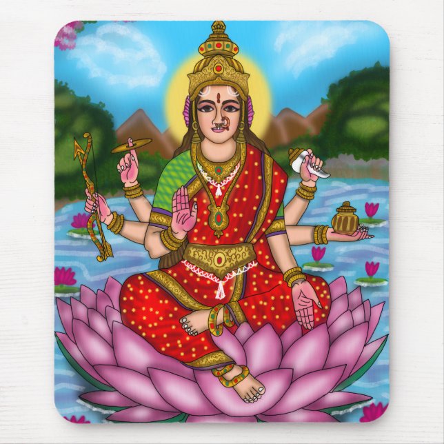 Gudinnan Lakshmi Musmattor (Framsidan)