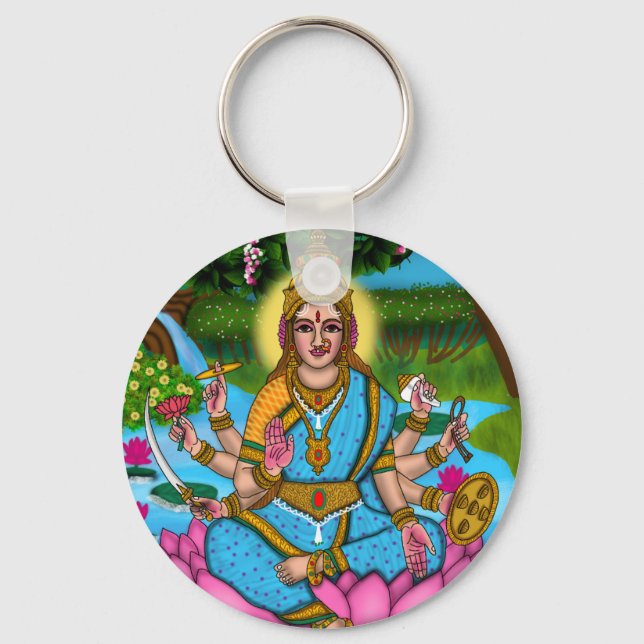 Gudinnan Lakshmi Nyckelring (Framsida)