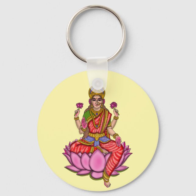 Gudinnan Lakshmi Nyckelring (Framsida)
