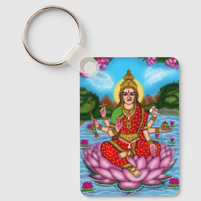 Gudinnan Lakshmi Nyckelring (Framsida)