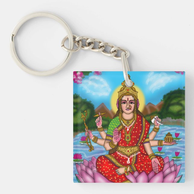 Gudinnan Lakshmi Nyckelring (Framsidan)