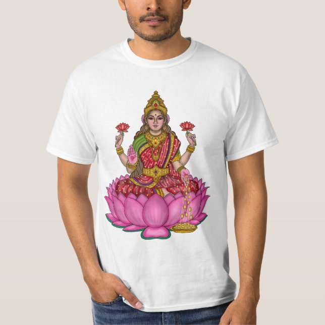 Gudinnan Lakshmi T-Shirt (Framsida)