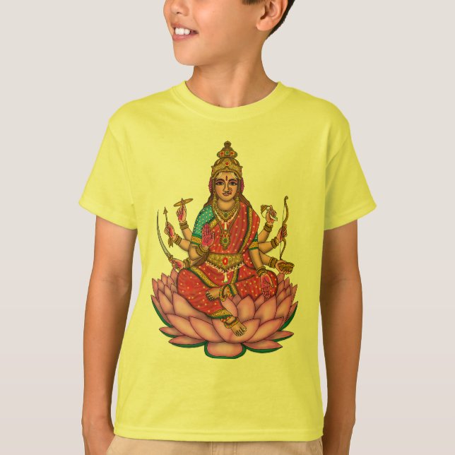 Gudinnan Lakshmi T-Shirt (Framsida)