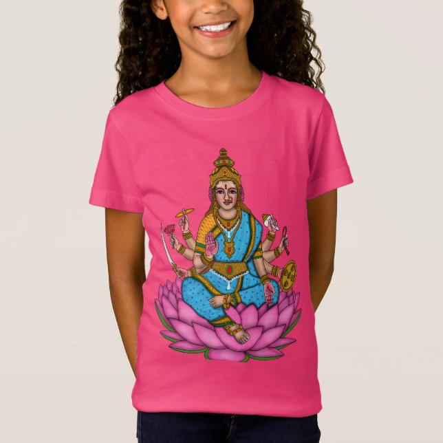 Gudinnan Lakshmi T-Shirt (Framsida)