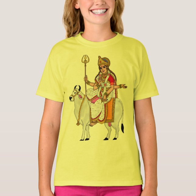 Gudinnan Mahagauri T-Shirt (Framsida)