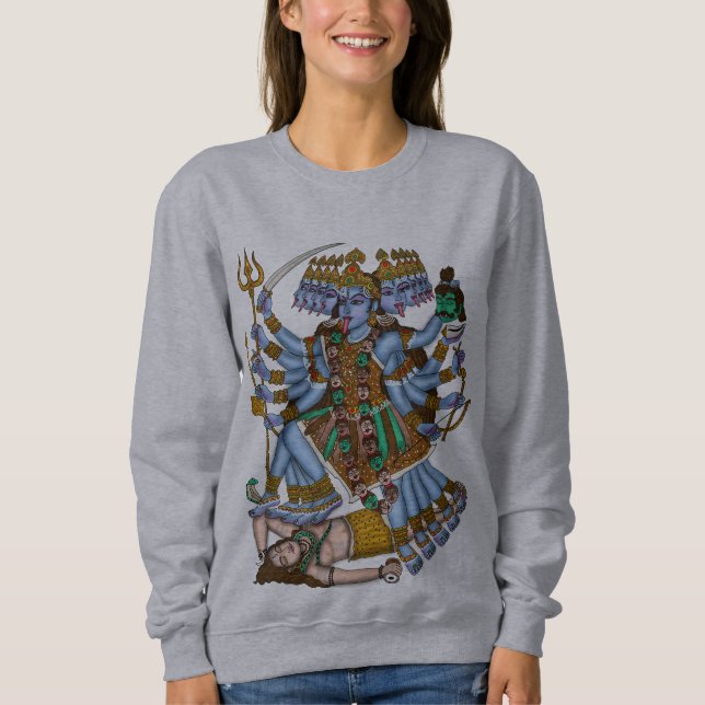 Gudinnan Mahakali  T Shirt (Framsida)