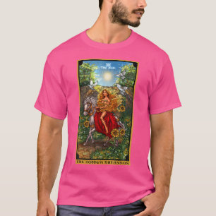 Gudinnan Rhiannon Solen Tarotkort Keltisk Pag T Shirt