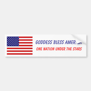 GUDINNAN VÄLSIGNAR AMERIKA BILDEKAL