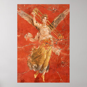 Gudinnan Victoria konsttryck antika romerska Pompe Poster