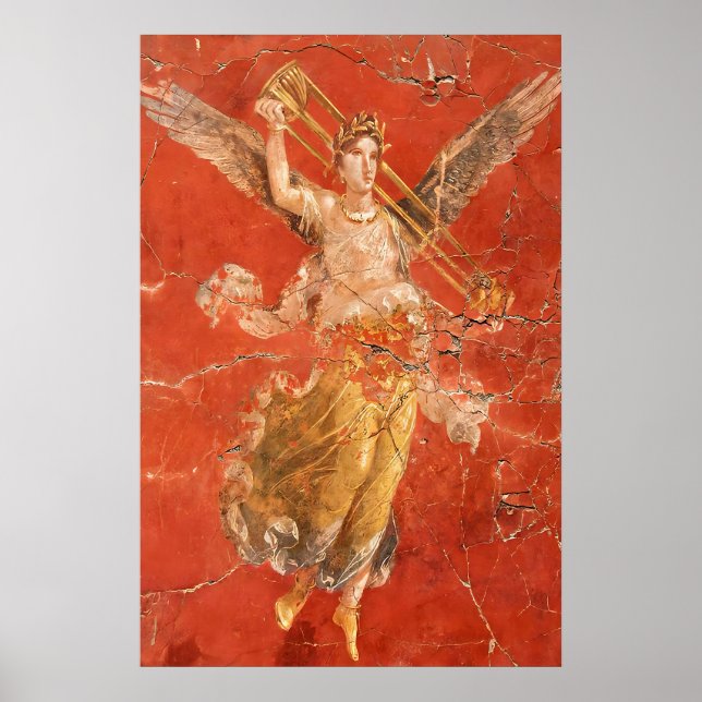 Gudinnan Victoria konsttryck antika romerska Pompe Poster (Framsidan)