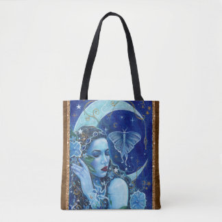 Gudinne månkonst av Renee Lavoie Totebag Tygkasse
