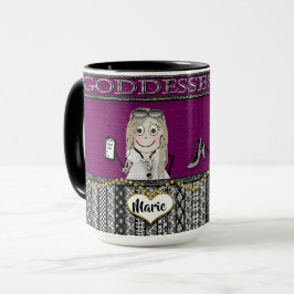 GUDINNOR HÄRSKAR - TVÅ FLICKVÄNNER - MUGG