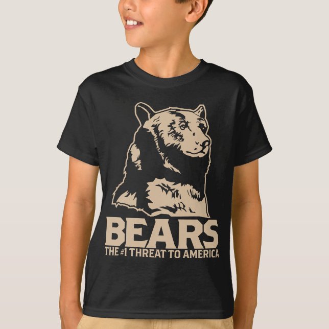 gudlösa dödandemaskiner för björnar t shirt (Framsida)