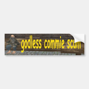 gudlöst commieavskum bildekal