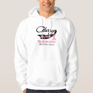 Gudmor - alltid min hjälte - bröstcancer hoodie