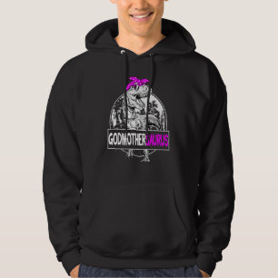 Gudmorsaurus rex Dinosaur Gudmor Faddrar Hoodie