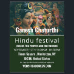 Gudom gud Statue, Hindu Event Advertising Flyer<br><div class="desc">Gudom gud Statue,  Hindu Event Reklamers av Affärskortet Store.</div>