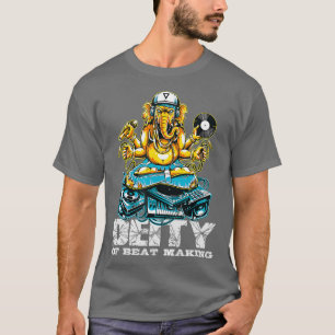 Gudom i Beat Skapar Ganesha DJ Turntable Music T Shirt