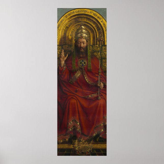 Gudom, Kristus, Gent Altarbit Poster (Framsidan)