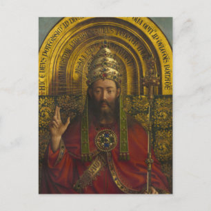 Gudom, Kristus, Gent Altarbit Vykort