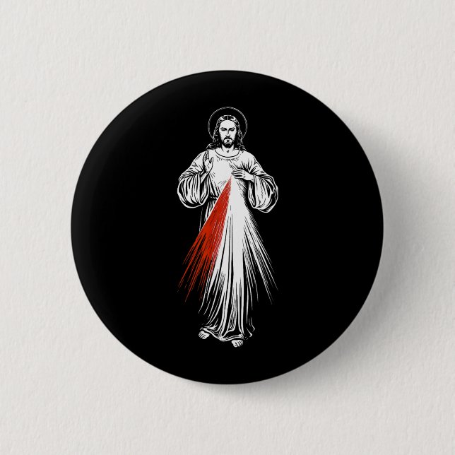 Gudomlig barmhärtighet Jesus katolsk tro helig bil Knapp (Framsida)