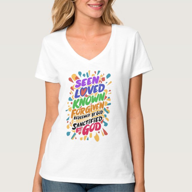 gudomlig bekräftelse: Embracing Andlig Identity T Shirt (Framsida)