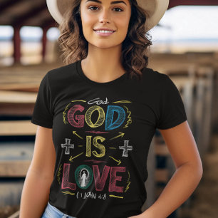 gudomlig bekräftelse: Gud är Kärlek T Shirt