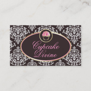 gudomlig fast damast 311-Cupcake Visitkort