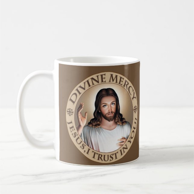 GUDOMLIG FÖRSKONING JESUS SOM JAG LITAR PÅ I DIG! KAFFEMUGG (Vänster)