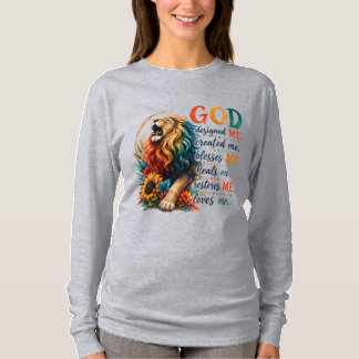 Gudomlig Lejon: Gud skapade mig T Shirt