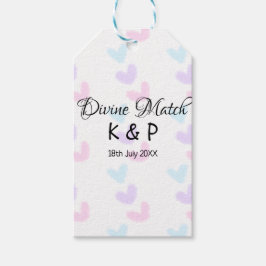 Gudomlig match Lägg till förnamn bokstav hjärta mö Presentetikett