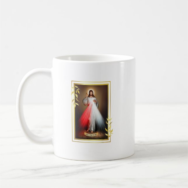 gudomlig Mercy Jesus Kristus Helig hjärta Jesus Gi Kaffemugg (Vänster)