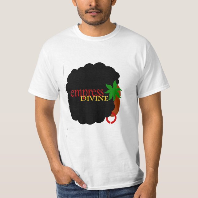 GUDOMLIG RASTA KVINNA FÖR EMPRESS TEE SHIRT (Framsida)