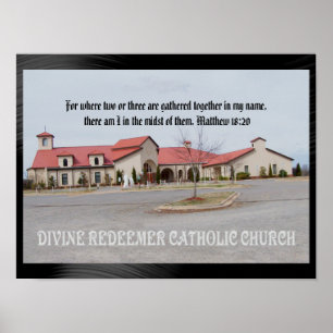 GUDOMLIG REDEEMERKATOLIK CHURCH-POSTER POSTER