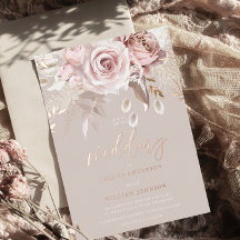Gudomlig Rosa Guld Rodnad Blommig Ren Elegant Bröl