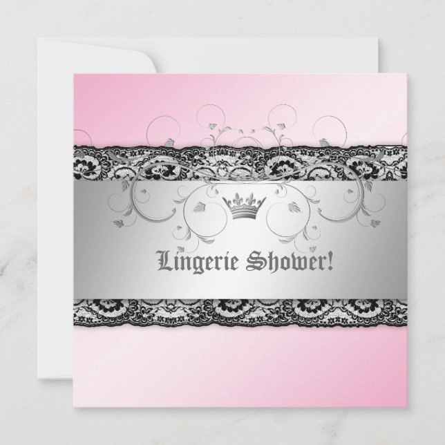 gudomlig Shimmerdamunderkläder för rosor Inbjudningar (Framsida)