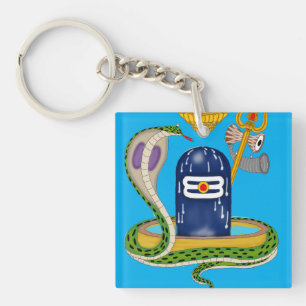 Gudomlig Shivlingam-nyckelring – Helig Mahadev-sym