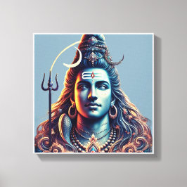 Gudomlig Storhet: Lord Shiva i himmelsk prakt Canvastryck