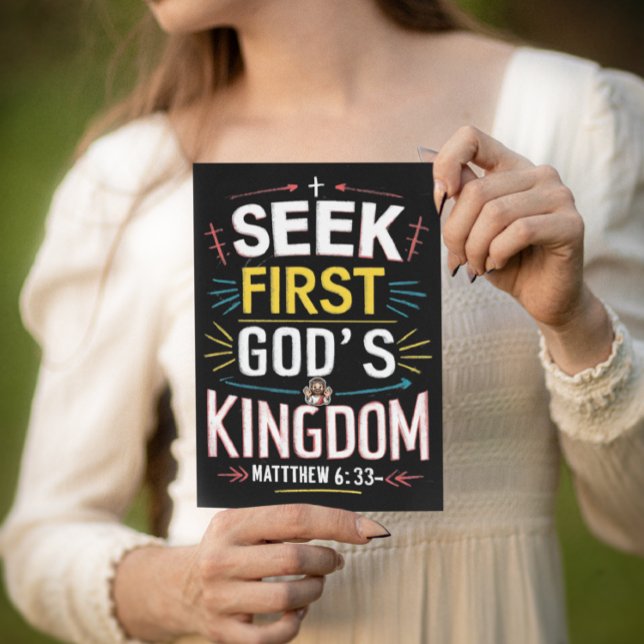 Gudomlig strävan: Att eftersträva Guds rike Vykort (Skapare uppladdad)