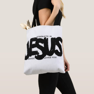 gudomlig styrka:Teckenflagga med Triple Jesus-medd Tygkasse
