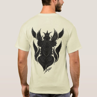 Gudomlig symmetri: intrikat svart & vitt t shirt