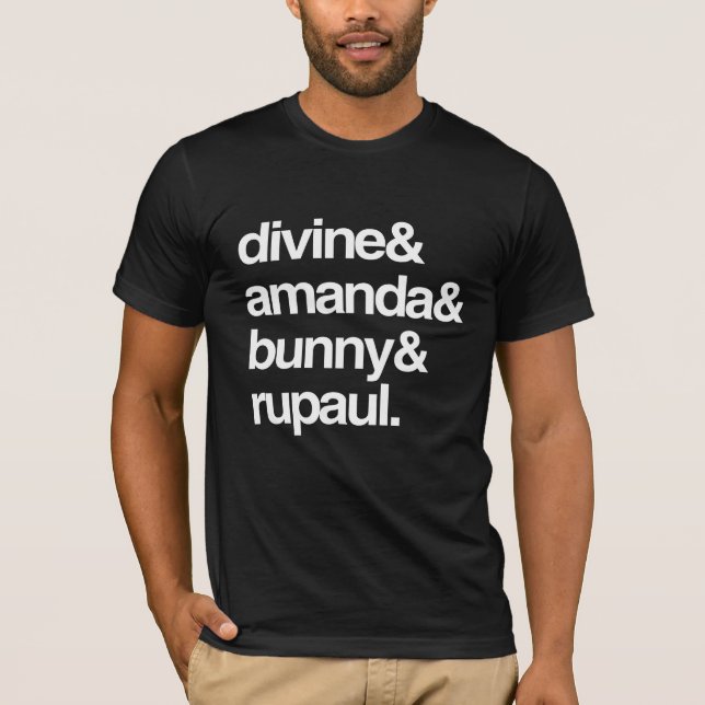 Gudomliga Amanda Bunny och Ru T Shirt (Framsida)